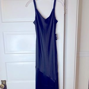 Classic satin black dress